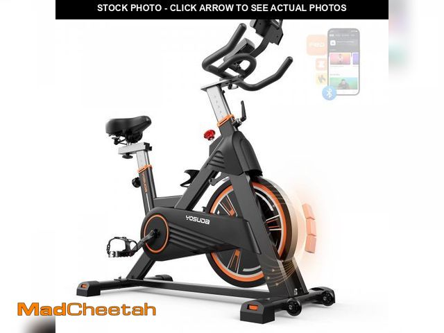 Lot 74-12516589 - YOSUDA PRO Magnetic Exercise Bike 350 lbs Weight Capacity - Indoor Cycling Bike Stationary with Comf...