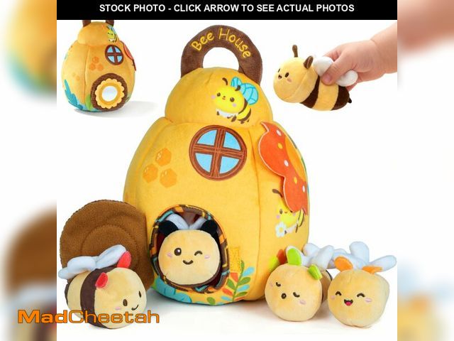 Lot 74-14264817 - Baby Toys for Baby Infant 0-3-6-12 Months, Soft Beehive Toddlers Busy Toys with 5 Sensory Plush Bees...