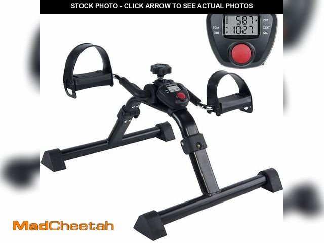 Lot 74-13382613 - Vaunn Medical Under Desk Bike Pedal Exerciser with Electronic Display for Legs and Arms Workout (Ful...