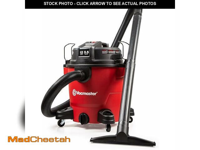 Lot 74-13836401 - Vacmaster 12-Gallon 5.5 Peak HP Heavy-Duty Wet/Dry Vacuum - VJH1211PF 1101 - UNUSED