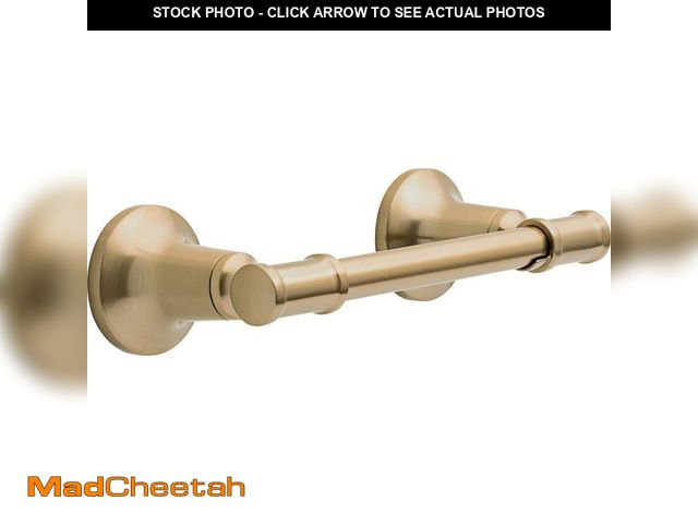 Lot 74-14222681 - Delta Chamberlain Wall Mount Pivot Arm Toilet Paper Holder Bath Hardware Accessory in Champagne Bron...