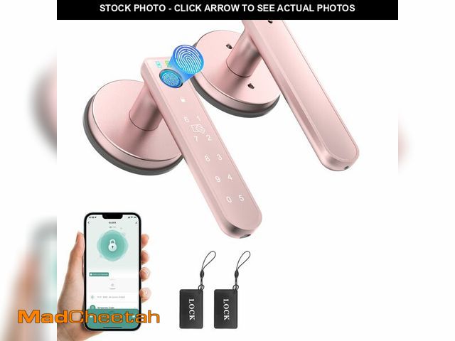 Lot 74-13566569 - BAFUWEIY Fingerprint Door Lock, 6-in-1 Smart Door Knob with App Control/Fingerprints/IC Cards/Passwo...