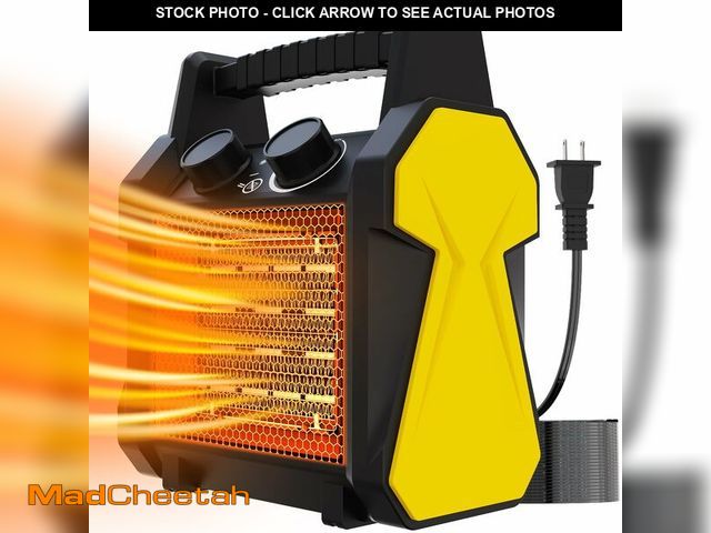 Lot 74-12606248 - Outdoor Heater for Patio - 1500W Electric Greenhouse Heater, Portable Electric Space Heating with Ov...