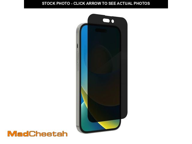 Lot 74-14066894 - ZAGG InvisibleShield Glass Elite Screen Protector for iPhone 14 Pro Max, 2-Way Privacy, Reinforced E...