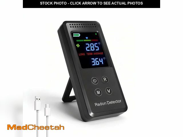 Lot 74-13629037 - Portable Radon Detector, Rechargeable Radon Test Kit for Home with High-Precision Sensor, Real-Time ...