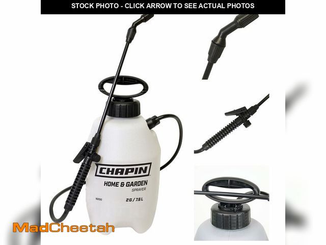 Lot 74-14067158 - Chapin 16200 Pump Sprayer, 2-Gallon, Lawn &amp; Garden Translucent Poly Tank, Adjustable Cone Nozzle...