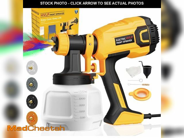 Lot 74-12457529 - Paint Sprayer, 700W HVLP High Power Electric Spray Paint Gun with 40 Fl Oz Container, Adjustable Spr...