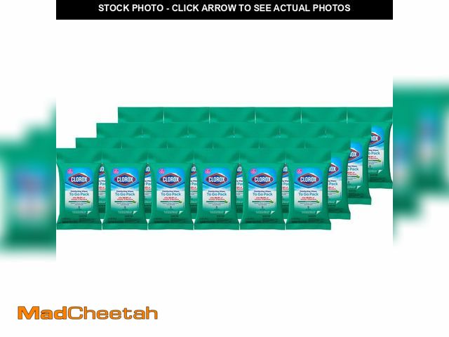 Lot 74-14474357 - Clorox Disinfecting Wipes To Go Pack, Bleach Free, Fresh Scent, 9 Count, Pack of 24 (Pack May Vary) ...