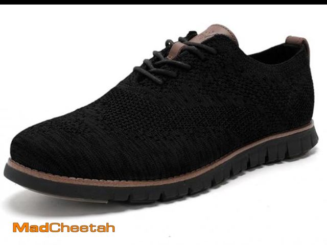 Lot 74-12325364 - *SEE DETAILS* DECARSDZ Men's Casual Dress Shoes Knit Lightweight Breathable Lace-Up Shoes Walking Wo...