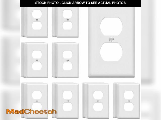 Lot 74-14266743 - ENERLITES Duplex Receptacle Outlet Wall Plate, Gloss Finish, Size 1-Gang 4.50" x 2.76", Unbreakable ...