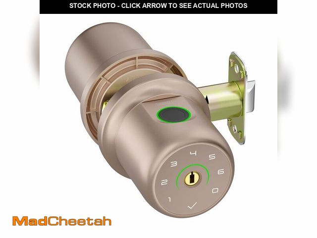 Lot 74-14214272 - ThorBolt G1 Fingerprint Door Knob Lock with Keypad Biometric Door Knob Auto-Lock 4* AAA Alkaline Bat...