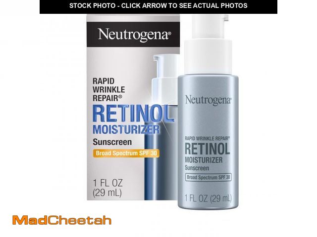 Lot 74-12440040 - Neutrogena Rapid Wrinkle Repair Retinol Face Moisturizer with SPF 30 Sunscreen, Daily Anti-Aging Fac...