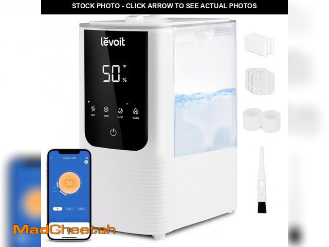 Lot 74-12309311 - LEVOIT Humidifiers for Bedroom Home, Smart Warm and Cool Mist Air Humidifier for Large Room, Auto Cu...