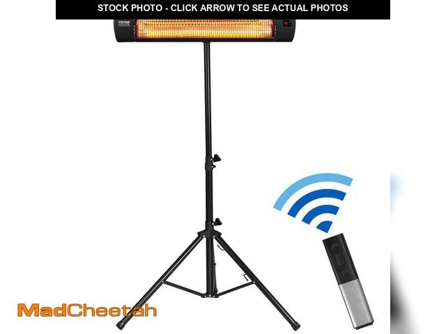 Lot 74-13002542 - SVOPES Infrared Heater, 1500-Watt Electric with Remote Control, Utility Space Heater Convection 3 Sp...