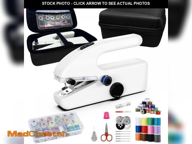Lot 74-12052907 - Unique sewing experience: Handheld sewing machine with storage box, portable package,mini sewing mac...