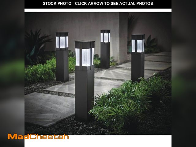 Lot 74-14375181 - Home Decorators Collection Sumner 20 Lumen Black LED Weather Resistant Outdoor Solar Path Light with...