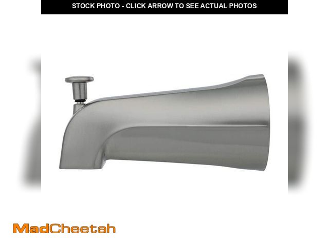 Lot 74-14315185 - DANCO 5 in. Diverter Tub Spout with Slip Fit and IPS Connection in Brushed Nickel - UNUSED
