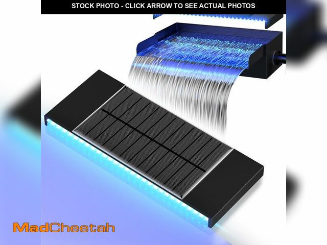 Lot 74-12716107 - POPOSOAP Solar Light with Battery, for 12" Pond Waterfall Spill, 300 * 110 * 110 mm-P03D - USED