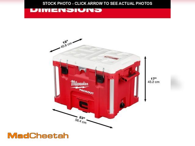 Lot 74-13023873 - Milwaukee 22 in. Packout 40 qt. XL Cooler - UNUSED