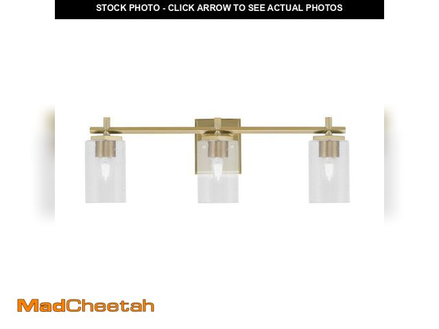 Lot 74-14275201 - Franklin Three Light Bath Bar (1213-NAB-300) - UNUSED