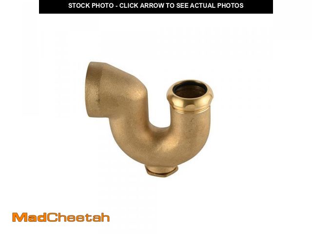 Lot 74-12531255 - Everbilt NY Code 1-1/2 in. Brass Unfinished Cast Sink Drain P-Trap - UNUSED