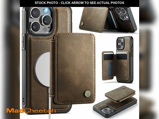 Lot 74-12847871 - Usroom Compatible with Magsafe for iPhone 13 Pro Wallet Case Magnetic Card Holder, RFID Blocking 2 i...