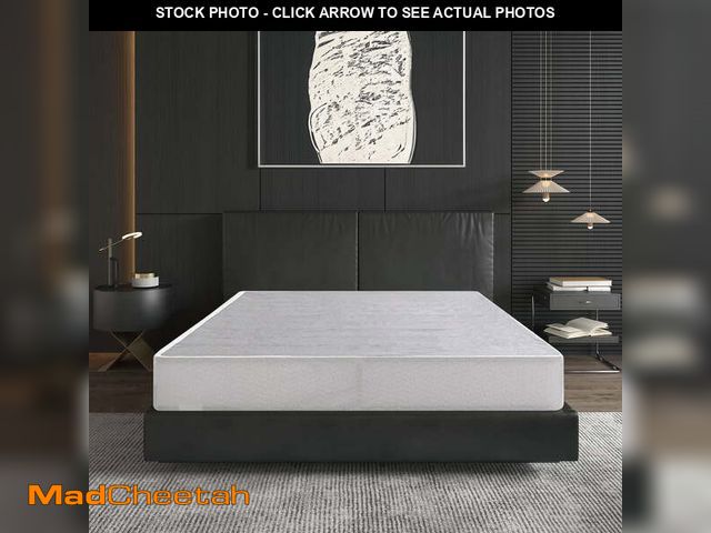 Lot 74-14438231 - EGOHOME 9 inch Full Size Metal Box Spring, Easy Assembly Mattress Foundation - USED