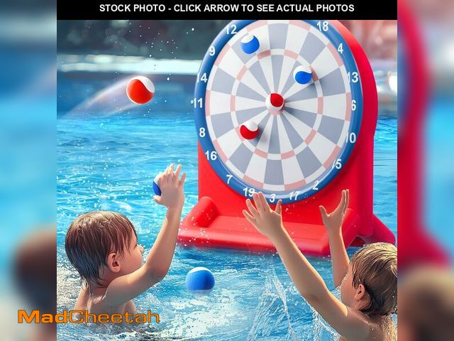 Lot 74-14426403 - Funscape Kids Fun Swimming Pool Toys, Inflatable Dart Board Toss Water Game - UNUSED