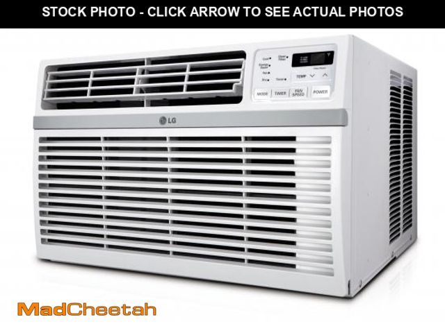 Lot 74-12228145 - LG 8,000 Window Air Conditioner, 115V, 350 Sq.Ft. (14' x 25' Room Size), Quiet Operation, Electronic...