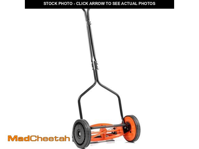 Lot 74-14291634 - BLACK+DECKER 14 in. 4-Blade Manual Walk Behind Reel Lawn Mower - UNUSED