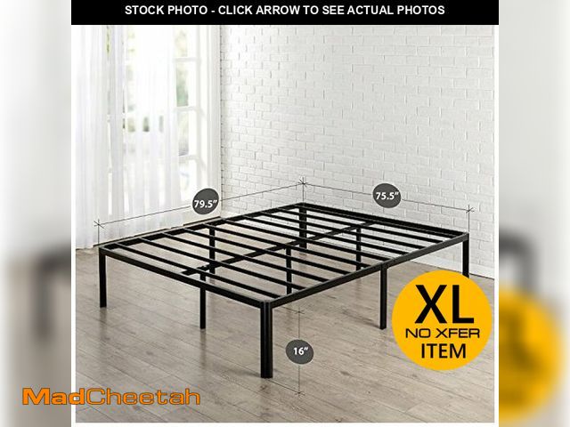 Lot 74-12568235 - Zinus AZ-MPRC-16K 16 Inch Metal Platform Bed Frame With Steel Slat Support, King - UNUSED