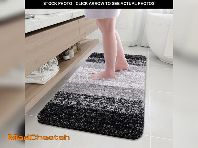 Lot 74-12969406 - Arotive Microfiber Bathroom Rugs, Shaggy Soft and Absorbent Bath Rug, Non-Slip, Thick Plush Machine ...
