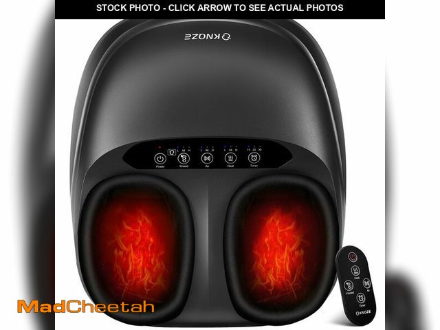 Lot 74-12865253 - KNQZE Foot Massager Machine with Heat, Shiatsu Deep Kneading Foot Massager with Remote, Compression,...