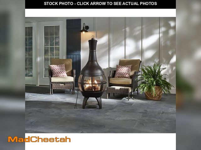 Lot 74-13046853 - Hampton Bay 55.5 in. Outdoor Chimenea - UNUSED