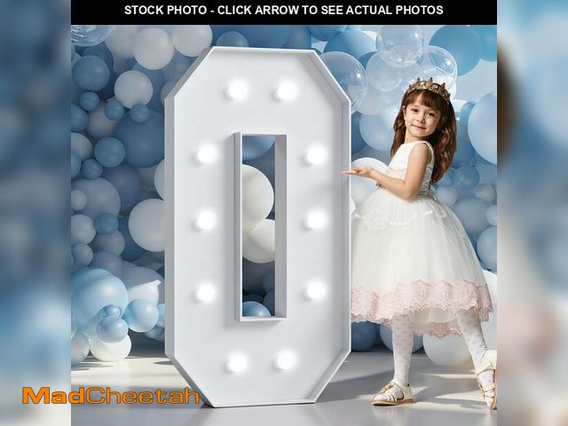 Lot 74-13952154 - Marquee Letters 4 Feet Tall Large Light Up Letters Baby Shower Decorations Wedding Engagement White ...