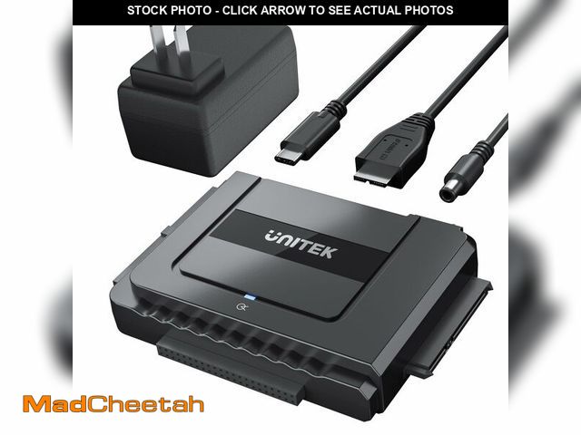 Lot 74-14053984 - Unitek USB C to SATA 6Gbps IDE Adapter External Hard Drive Converter Kit for Universal 2.5/3.5 inch ...