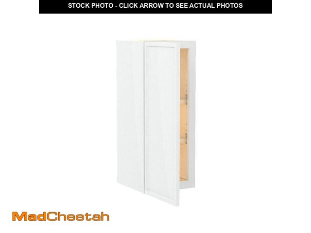 Lot 74-12771024 - Home Decorators Collection Franklin 12 in. W x 12 in. D x 30 in. H Assembled Plywood Wall Kitchen Ca...