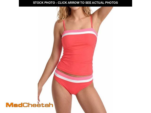 Lot 74-14054522 - westag Period Swimwear Two Piece Menstrual Bandeau Swimsuit Tummy Control Leakproof Bathing Suit Tan...
