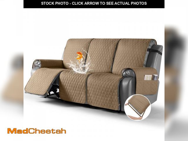 Lot 74-12052563 - TAOCOCO 100% Waterproof Recliner Sofa Cover-Non Slip Split Couch Covers for Reclining Couches with E...