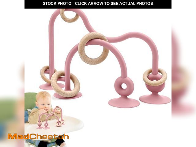 Lot 74-12433131 - Baby Sensory Teething Chew High Chair Suction Toys for Infant Toddlers 6 12 18 24 Months, Food Grade...