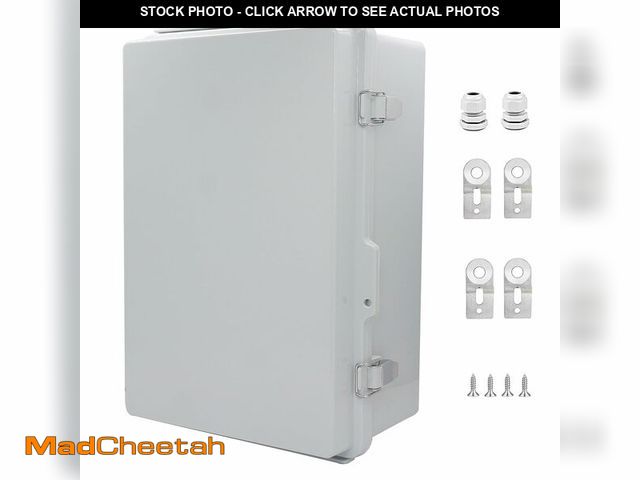 Lot 74-14268572 - IP67 Waterproof Junction Box, ABS Plastic Electrical Enclosure with Stainless Steel Latch, Hinged Co...