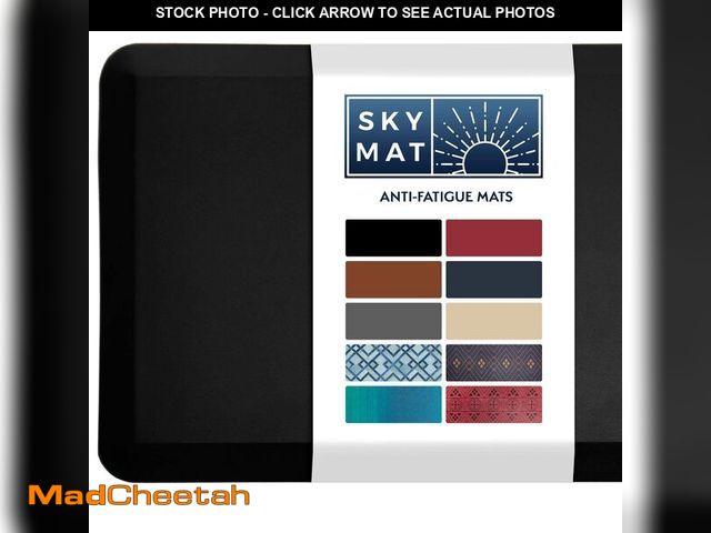 Lot 74-13766683 - Sky Solutions Anti Fatigue Floor Mat - 3/4" Thick Cushioned Kitchen Rug, Standing Desk Mat - Comfort...