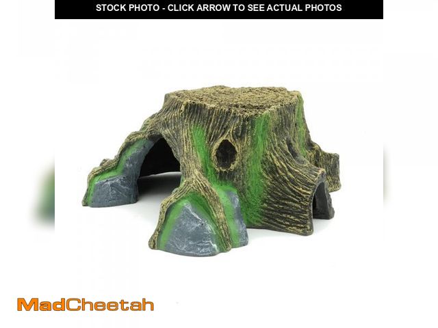 Lot 74-12308423 - JIHAQUA Resin Large Turtle Tank Accessories Reptile Hideouts Cave Habitat Decor for Gecko Leopard Li...