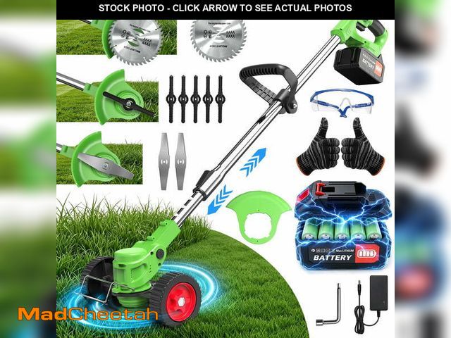 Lot 74-14603872 - TNTANTS Weed Wacker Cordless, 3-in-1 Lightweight Electric String Trimmer with 3 Types of Blades, Whe...