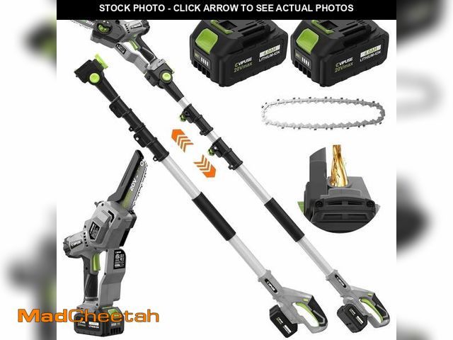 Lot 74-14588152 - Vipuse 2-in-1 Brushless Cordless 8 FT Max Extension Pole Saws with Two 4.0Ah Rechargeable Batteries ...