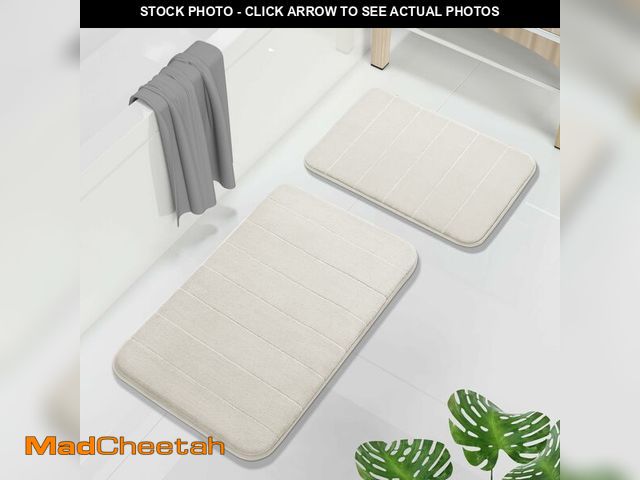 Lot 74-13550602 - Yimobra Memory Foam Bathroom Rugs Sets 2 Piece - Super Soft Absorbent Quick Dry Bath Mat Set, Machin...
