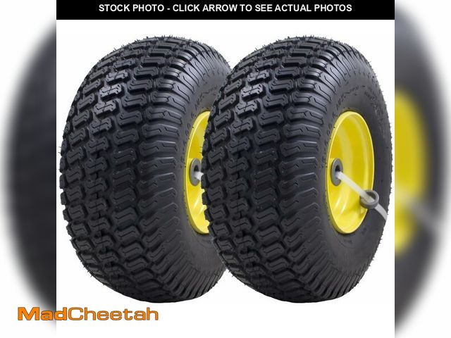 Lot 74-12827954 - MARASTAR 21425 15x6.00-6 Tire and Wheel Assembly, Replacement Riding Lawn Mower Front Tires Compatib...