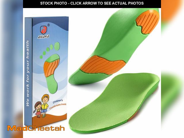 Lot 74-14264235 - Ailaka Kids Orthotic Cushioning Arch Support Shoe Insoles, Children Pu Foam Inserts for Flat feet, P...