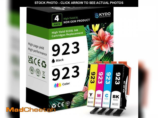Lot 74-12120999 - Skydo 923e 923 Ink Cartridges (with Chip) Combo Pack Replacement Compatible for HP 923XL Ink Cartrid...