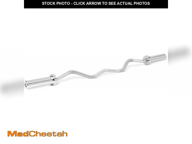 Lot 74-12632824 - Basics Olympic 47" Curl Barbell Bar, 2" Diameter, Chrome - UNUSED